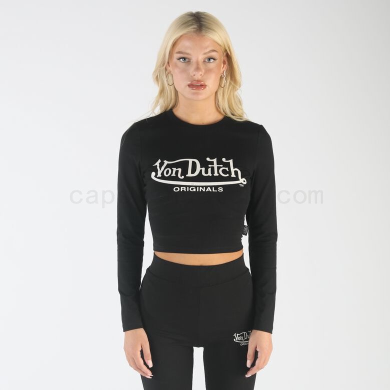 (image for) Online Sale Von Dutch Originals -Blair T-Shirt, black F0817888-01650 Ausverkauf